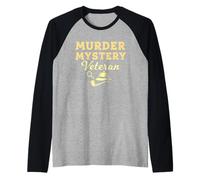 Murder Mystery Cena Outfit Party Detective Mystery Maglia con Maniche Raglan