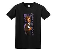 Murder She Wrote Angela Landsbury Men Simple Tshirt Black 3XL