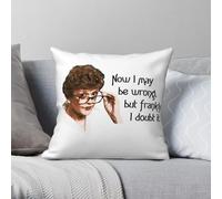 Murder She Wrote Jessica Fletcher - Federa quadrata in poliestere e lino, con cerniera