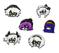Murder Uzi Drone Distintivo, 6 Cyn J N Figure Distintivo, Cartoon Acrilico Pins, Set Di Decorazioni Per Borse Moda