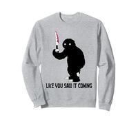 Murderous Sloth with Knife Halloween Gag Gift for Sloth Fans Felpa