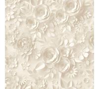 Muriva Carta Da Parati Fiori Origami 3D Effetto Mica My Kingdom Crema M44607