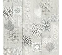 Muriva - Carta da parati in vinile, colore: grigio, L058 - 00