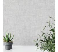 Cambrì Lino Consistenza Parati Lineare Tessuto Effetto Grigio 196301 Muriva