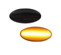 MURKKD 2 pezzi LED indicatori di direzione laterali ripetitori compatibili con Mazda 3 5 6 GG GY MPS BT-50 MPV luci dinamiche trasparenti fumé