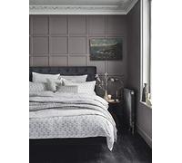 MURMUR - Copripiumino con Motivo a Tulipani, Colore: Grigio, Grey, Singolo