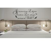 Muro Adesivo If i Lay Here Snow Patrol Canzone Testo Large Vinile Arte Citazione