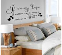 Muro Adesivo If i Lay Here Snow Patrol Canzone Testo Large Vinile Arte Citazione