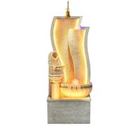 Muro d Acqua per Interno con Sfera di Cristallo, Elegante Fontana da Interno Grande, Fontana Zen da Tavolo per Casa, Ufficio e Ingresso