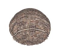 Muro di mattoni. Cuffia da bagno stampata, protezione per capelli a doppio strato, copertura elastica per lavare il viso, 27 cm