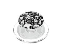 Muro di scarabocchi di creature surreali dell'orda di mostri stravaganti PopSockets PopGrip per MagSafe