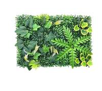 Muro Piante Artificiali Pannello da parete in erba artificiale con siepe di bosso, 15,74 pollici * 23,6 pollici, erba finta, muschio, adatto for giardino interno ed esterno(Artificial Plants-F)