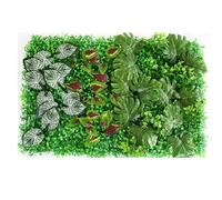 Muro Piante Artificiali Pannello da parete in erba artificiale con siepe di bosso, 15,74 pollici * 23,6 pollici, erba finta, muschio, adatto for giardino interno ed esterno(Artificial Plants-H)