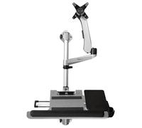 Muro Supporto IN Piedi Workstation con Intera Movimento Monitor & Tastiera
