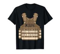 Murph Memorial Day Workout WOD - Portatarga militare Maglietta