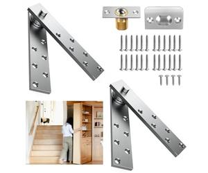 Murphy - Cerniera per porta nascosta, lato pesante, 1 pezzo, cerniere per legno, libreria nascosta e segreta, 1 pezzo