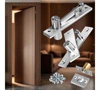 Murphy - Cerniere girevoli per porte, sistema di cerniera invisibile con chiusura a sfera, per porte in legno resistenti fino a 90,7 kg, libreria nascosta e segreta, libreria Murphy (1)