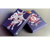 Murphy's Magic Supplies, Inc. Sumi Kitsune Myth Maker (blu/rosso Craft Letterpress Tuck) carte da gioco per Card Experiment
