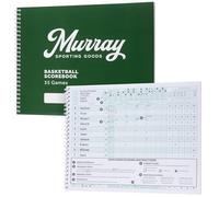 Murray Sporting Goods Green Basketball Scorebook - 35 Giochi Score Keeper Book | Statistiche Tracker Scoresbook per la Gioventù Basket