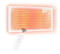 Mursche Riscaldamento Infrarossi Risparmio Energetico - 450W Stufetta Elettrica da Bagno Parete A Pannelli, A Parete, Con Protezione Da Surriscaldamento