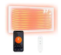 Mursche Riscaldamento Infrarossi Risparmio Energetico - 450W Stufetta Elettrica da Bagno Parete A Pannelli, A Parete, Con Protezione Da Surriscaldamento APP