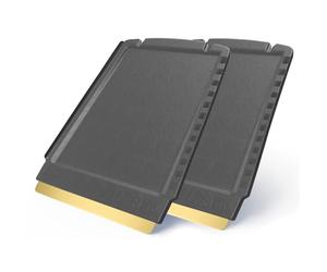 Murska Raschietto per parabrezza auto - Veloce e semplice - 2 pezzi 4 in 1 Raschietto per ghiaccio in ottone - Premium HIPS - Lama in ottone - Guarnizione in gomma - Pratico raschietto dalla Finlandia