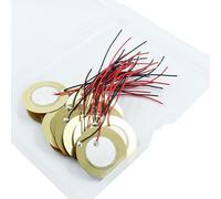 Murtenze 20 pz 27 mm piezoelettrico trasduttore microfono a contatto sensore del suono trigger per strumento acustico - cavi di alta qualità da 5,1 cm inclusi