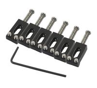 Murtenze 6 selle per ponte tremolo per chitarra, colore nero, con chiave, per chitarra elettrica Fender Stratocaster Stratocaster Tele Telecaster