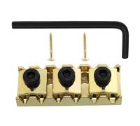 Murtenze Dado di bloccaggio in metallo per chitarra da 42 mm, per parti di chitarra, dado bloccato per tremolo Floyd Rose, sistema di bloccaggio a doppia serratura (oro)