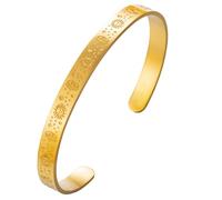 murtoo Bracciale islamico da donna, in acciaio inox, regalo Ramada, Ayatul Kursi, bracciale musulmano, bracciale da donna, regalo di giuramento, 21.5cm, Acciaio inossidabile, Nessuna pietra preziosa