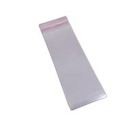 MURUI DZ 200 pz 8 * 45cm Trasparente Autoadesivo Sigillo cellophane Bag Regalo imballaggio Lungo Sacchetto Snello .Y1109. (Color : 8x45cm(Use8x41cm))