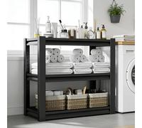 MURUL Base per acquario, in metallo, regolabile in altezza, resistente, per acquario, 86,3 x 45,7 x 80 cm, per rettili, senza acquario, nero