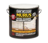Murus 4lt pittura bianca lavabile risanante impermeabilizzante per interni ed es