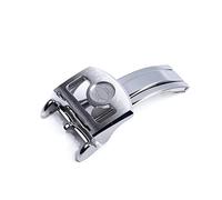 MURVE 316L Acciaio Inox 18mm Distribuzione Farfalla Orologio Fibbia Per IWC Big Pilot Spitfire Cinturino In Pelle Cinturino Pieghevole Chiusura, 18mm, Agata