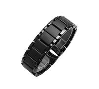 MURVE Cinturino in ceramica per orologio Armani AR1451 AR1452 AR1400 AR1410 con chiusura a farfalla in acciaio inox 22 cinturini da 24 mm, Agata