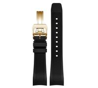 MURVE Cinturino in gomma per orologio da polso da 22 mm per Iwc IW390502 IW390209 Cinturino pieghevole con chiusura curva, 22mm, Agata