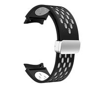 MURVE Cinturino in silicone da 20 mm per Samsung Galaxy Watch 7 6 5 4 40mm 44mm 5Pro 45mm fibbia magnetica No Gaps Band 6 Classic 43mm 47mm 42 cinturini per bracciale(BW-S,Watch 4 5 6 7 40MM)