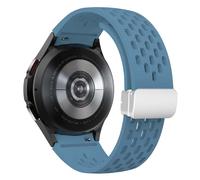 MURVE Cinturino in silicone per Samsung Galaxy Watch 7 6 5 4 40mm 44mm 5Pro 45mm cinturino con fibbia magnetica 6 Classic 43mm 47mm senza lacune cinturini per bracciale(Premium blue-S,Watch 4 5 6 7 40