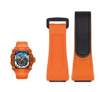 MURVE Cinturino in vera pelle, adatto per cinturino in nylon Richard Mille, cacciavite RM50/53, testa a vite a quattro stelle o cinque stelle, 25 mm, 25mm, Agata