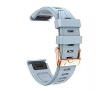 MURVE Cinturino per orologio Garmin Fenix 6S 5S 7S da 20 mm per Fenix 6s Pro 5s Plus con fibbia in oro rosa in silicone di sostituzione rapida, Instinct 2S, agata