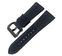 MURVE Cinturino sportivo in tela e pelle, per Panerai Sommergibile Luminor PAM 24 mm 26 mm, cinturino in tessuto di nylon per orologio da 22/24 mm accessori di ricambio, 26mm, Agata