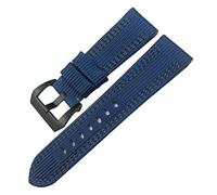 MURVE Cinturino sportivo in tela e pelle, per Panerai Sommergibile Luminor PAM 24 mm 26 mm, cinturino in tessuto di nylon per orologio da 22/24 mm accessori di ricambio, 24mm, Agata