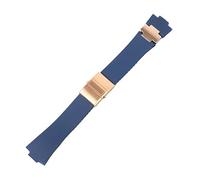 MURVE Ulysse-Nardin Marine - Cinturino in silicone impermeabile da uomo, 25 x 12 mm, 25 x 12 mm, agata