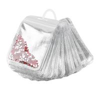 MURYE 50 sacchetti di stoccaggio per perline, 6,9 x 11,9 cm, impermeabili, trasparenti, organizer per artigianato, contenitori portatili per gioielli