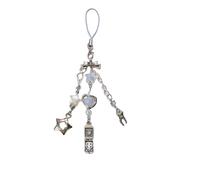 MURYE Catena per cellulare in rilievo artigianale unica per le donne gioielli alla moda design antiscivolo portachiavi gioielli alla moda cordino per telefono in rilievo, Blu, Taglia unica