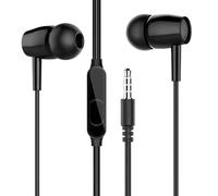 MURYE Cuffie in-ear con microfono a cancellazione del rumore, resistenti al sudore, design per giochi e ufficio, universalmente con porta da 3,5 mm, auricolari sportivi per esercizio fisico