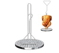 MURYE Griglia per friggitrici per tacchino in acciaio inox rimovibile per 20 facile montaggio e pulizia, include gancio verticale per vaschetta di scarico lavabile in lavastoviglie