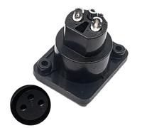 MURYE Supporto a pannello terminale diritto dell'alloggiamento rinforzato della lega dell'adattatore XLR del grado 3Pin dello studio per l'uso di trasmissione XLR della lega di trasmissione chiara