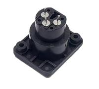 MURYE Supporto a pannello terminale diritto dell'alloggiamento rinforzato della lega dell'adattatore XLR del grado 3Pin dello studio per l'uso di trasmissione XLR della lega di trasmissione chiara