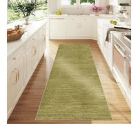 Murzoeky Tappeto Passatoia Corridoio Cucina Lavabile Antiscivolo Tappeto Runner per Corridoio Tappeto Cucina Passatoia 60 x 360 cm, Tappetto Pelo Corto per Soggiorno Camera da Letto Interno Verde